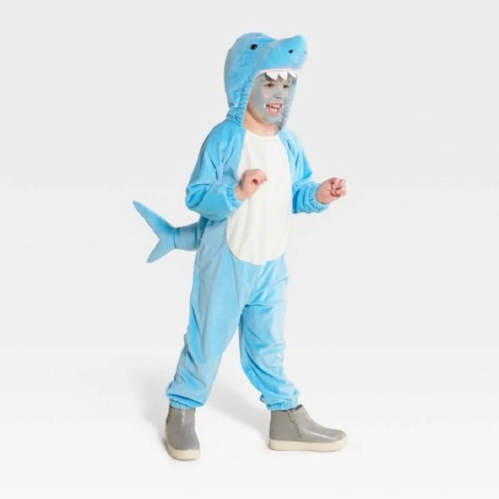 Shark Costume Size 0-6 Months Infant Baby Shark Ocean Water Animal Dress Up NWT